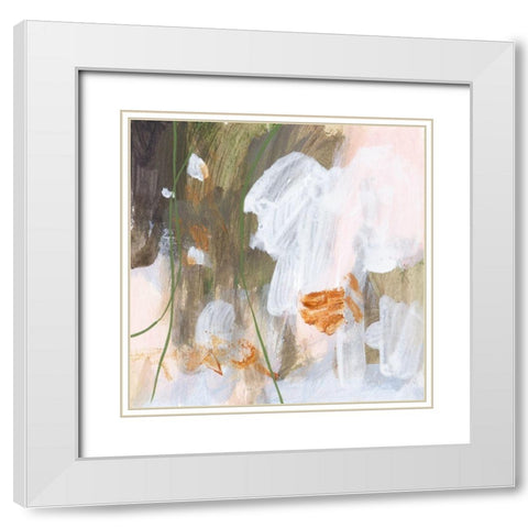 Isolated Forest III White Modern Wood Framed Art Print with Double Matting by Wang, Melissa