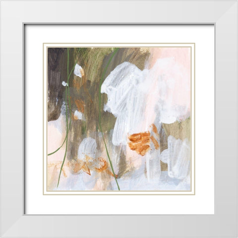Isolated Forest III White Modern Wood Framed Art Print with Double Matting by Wang, Melissa