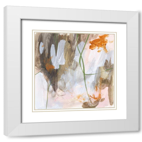 Isolated Forest IV White Modern Wood Framed Art Print with Double Matting by Wang, Melissa