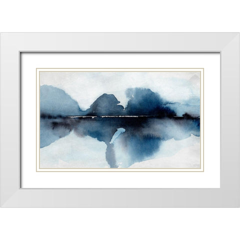 Mystic Horizon I White Modern Wood Framed Art Print with Double Matting by Warren, Annie