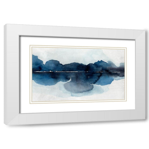 Mystic Horizon II White Modern Wood Framed Art Print with Double Matting by Warren, Annie
