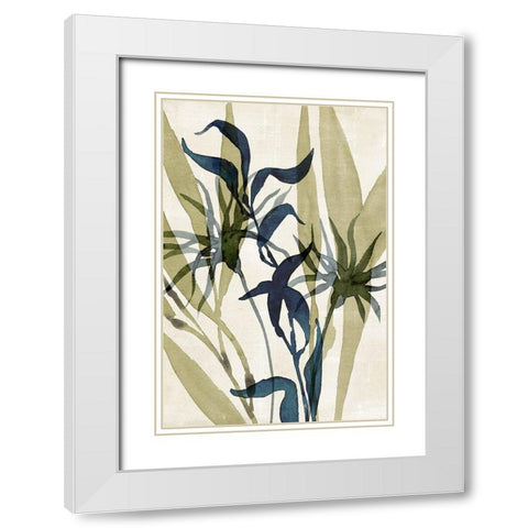Glassy Depths II White Modern Wood Framed Art Print with Double Matting by Warren, Annie
