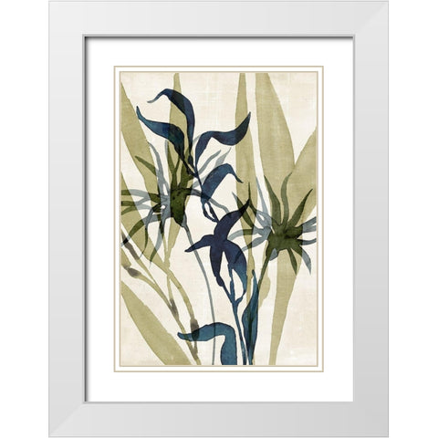 Glassy Depths II White Modern Wood Framed Art Print with Double Matting by Warren, Annie