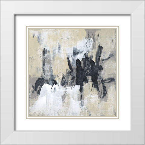 Neutral Exercise II White Modern Wood Framed Art Print with Double Matting by Goldberger, Jennifer