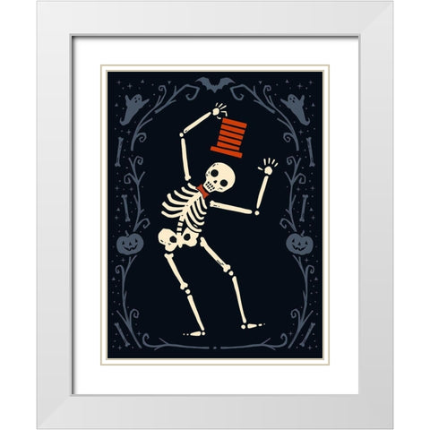 Skeleton Crew I White Modern Wood Framed Art Print with Double Matting by Barnes, Victoria