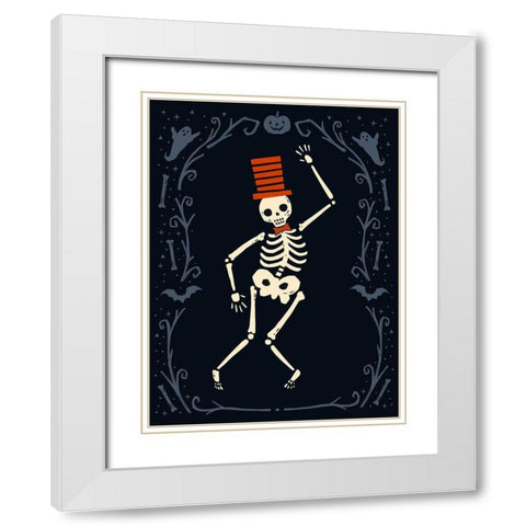 Skeleton Crew II White Modern Wood Framed Art Print with Double Matting by Barnes, Victoria