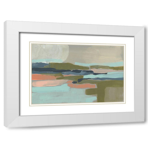 Pastel Plane II White Modern Wood Framed Art Print with Double Matting by Goldberger, Jennifer