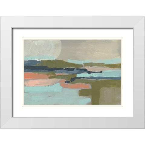 Pastel Plane II White Modern Wood Framed Art Print with Double Matting by Goldberger, Jennifer