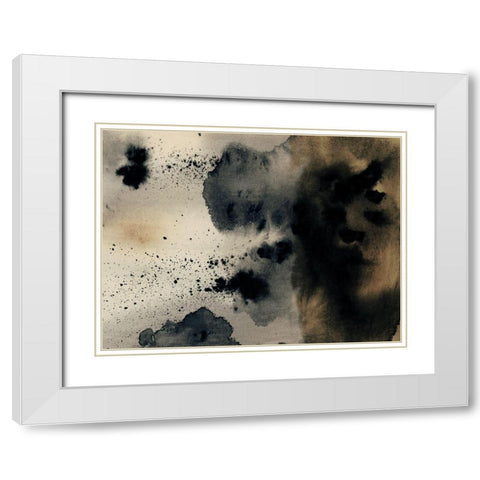 Ember II White Modern Wood Framed Art Print with Double Matting by Barnes, Victoria