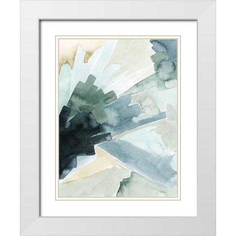 Shadow Breeze I White Modern Wood Framed Art Print with Double Matting by Popp, Grace