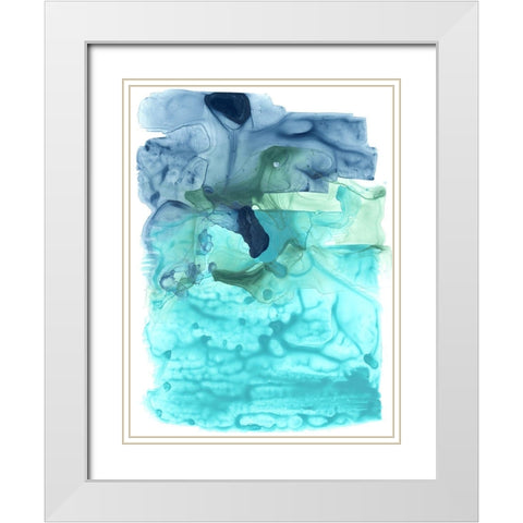 Water Weaver I White Modern Wood Framed Art Print with Double Matting by Vess, June Erica