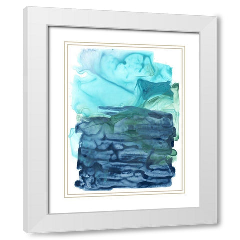 Water Weaver II White Modern Wood Framed Art Print with Double Matting by Vess, June Erica