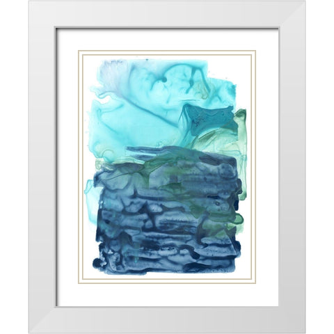 Water Weaver II White Modern Wood Framed Art Print with Double Matting by Vess, June Erica