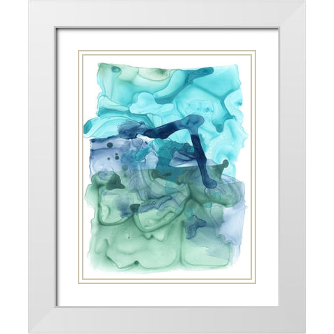 Water Weaver IV White Modern Wood Framed Art Print with Double Matting by Vess, June Erica