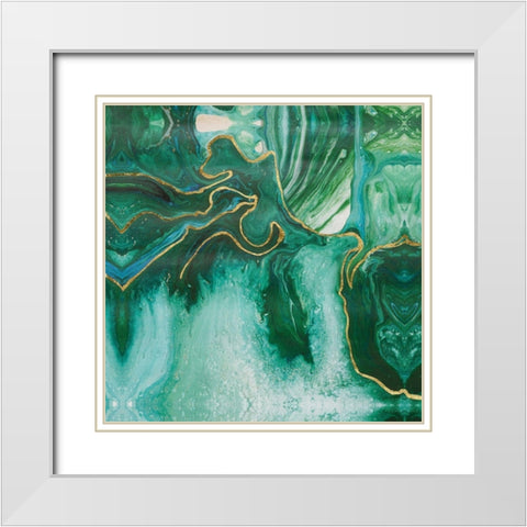 Embellished Amazonian II White Modern Wood Framed Art Print with Double Matting by Ludwig, Alicia