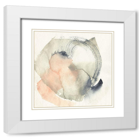 Circum I White Modern Wood Framed Art Print with Double Matting by Goldberger, Jennifer