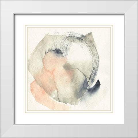 Circum I White Modern Wood Framed Art Print with Double Matting by Goldberger, Jennifer