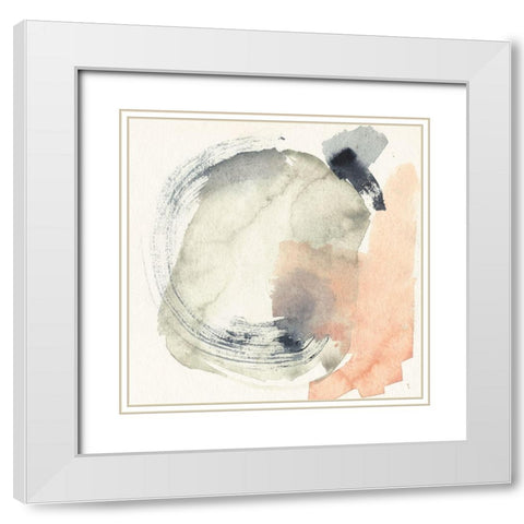 Circum II White Modern Wood Framed Art Print with Double Matting by Goldberger, Jennifer