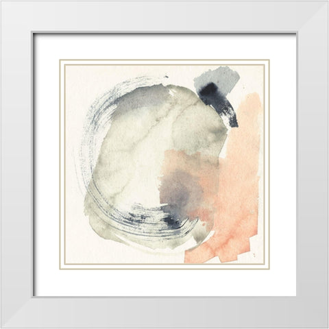 Circum II White Modern Wood Framed Art Print with Double Matting by Goldberger, Jennifer