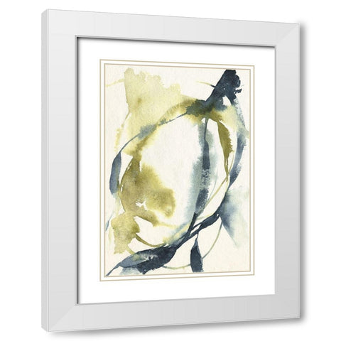 Unwinding I White Modern Wood Framed Art Print with Double Matting by Goldberger, Jennifer