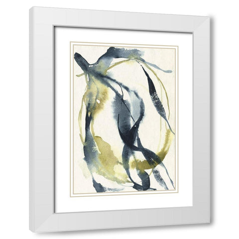 Unwinding II White Modern Wood Framed Art Print with Double Matting by Goldberger, Jennifer