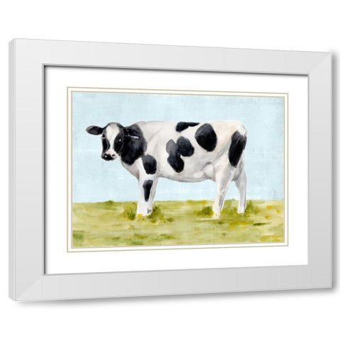Grazy Day I White Modern Wood Framed Art Print with Double Matting by Warren, Annie