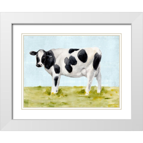 Grazy Day I White Modern Wood Framed Art Print with Double Matting by Warren, Annie