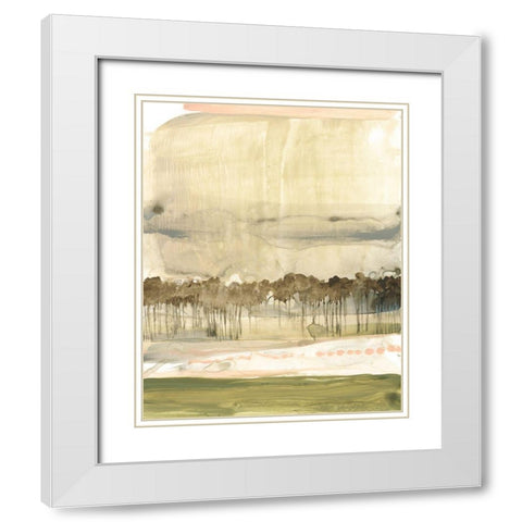 Umber Canopy I White Modern Wood Framed Art Print with Double Matting by Goldberger, Jennifer