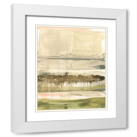 Umber Canopy II White Modern Wood Framed Art Print with Double Matting by Goldberger, Jennifer