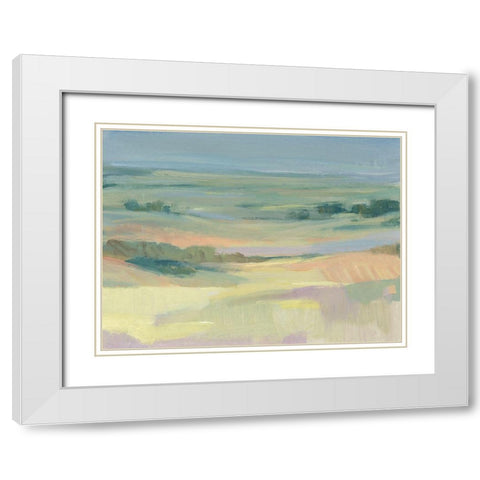 Soft Terrain I White Modern Wood Framed Art Print with Double Matting by OToole, Tim