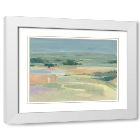 Soft Terrain II White Modern Wood Framed Art Print with Double Matting by OToole, Tim