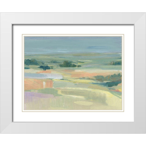 Soft Terrain II White Modern Wood Framed Art Print with Double Matting by OToole, Tim