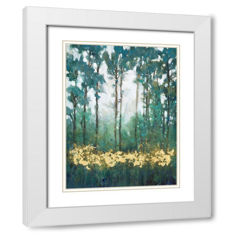 Glow in the Forest I White Modern Wood Framed Art Print with Double Matting by OToole, Tim