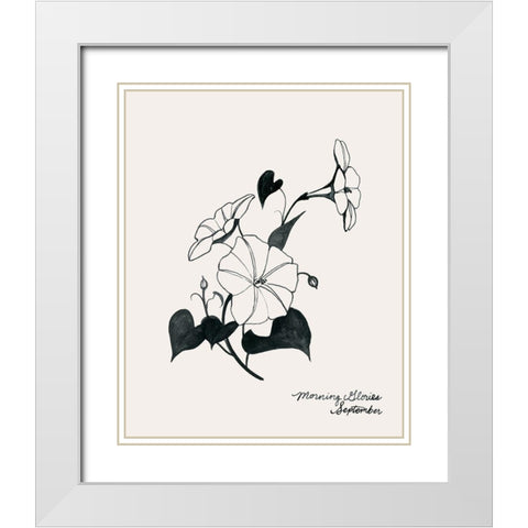 Annual Flowers IX White Modern Wood Framed Art Print with Double Matting by Popp, Grace