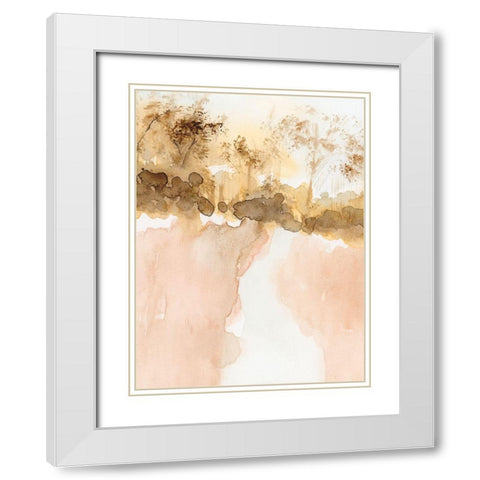 Sun Kissed Earth I White Modern Wood Framed Art Print with Double Matting by Barnes, Victoria