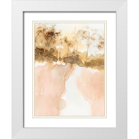 Sun Kissed Earth I White Modern Wood Framed Art Print with Double Matting by Barnes, Victoria