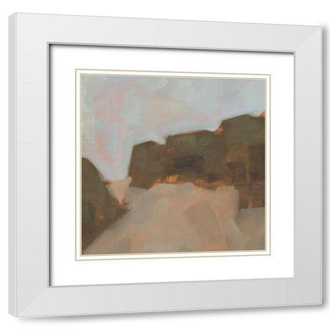 Chestnut Grove I White Modern Wood Framed Art Print with Double Matting by Green, Jacob