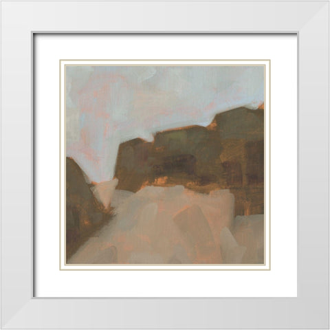 Chestnut Grove I White Modern Wood Framed Art Print with Double Matting by Green, Jacob