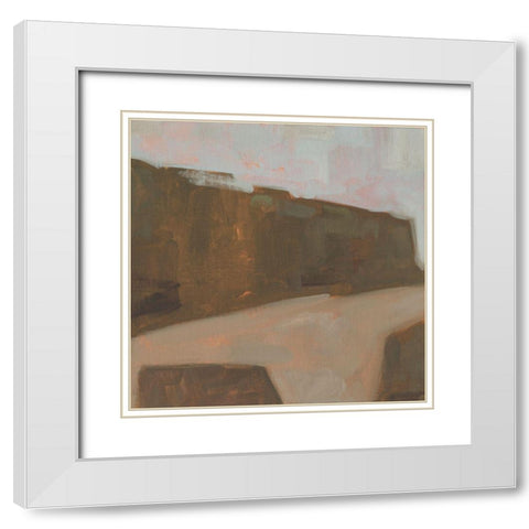 Chestnut Grove II White Modern Wood Framed Art Print with Double Matting by Green, Jacob