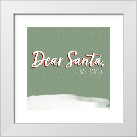 Dear Santa III White Modern Wood Framed Art Print with Double Matting by Popp, Grace