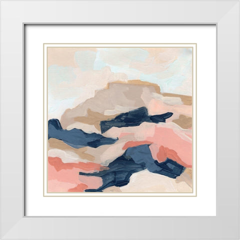 Dappled Mesa II White Modern Wood Framed Art Print with Double Matting by Vess, June Erica