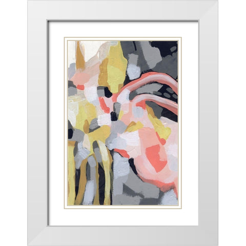 Fortune Current II White Modern Wood Framed Art Print with Double Matting by Vess, June Erica
