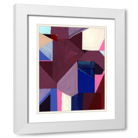 Royals I White Modern Wood Framed Art Print with Double Matting by Cartissi