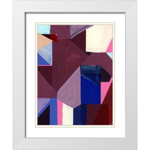 Royals I White Modern Wood Framed Art Print with Double Matting by Cartissi