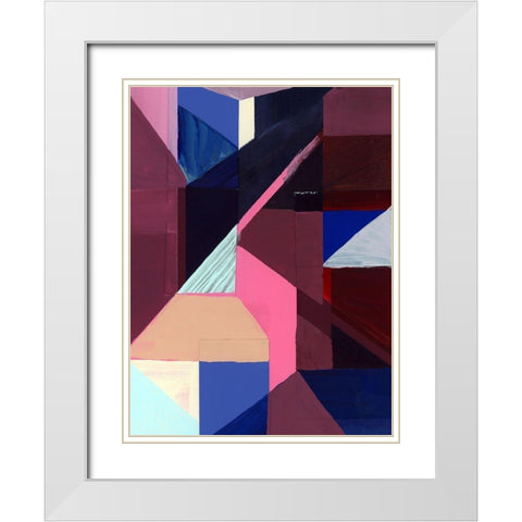 Royals II White Modern Wood Framed Art Print with Double Matting by Cartissi