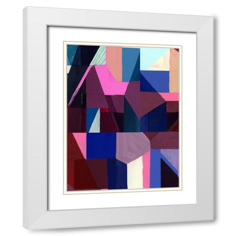 Royals III White Modern Wood Framed Art Print with Double Matting by Cartissi