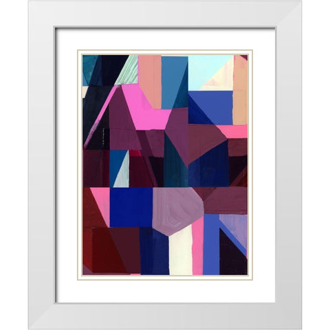 Royals III White Modern Wood Framed Art Print with Double Matting by Cartissi