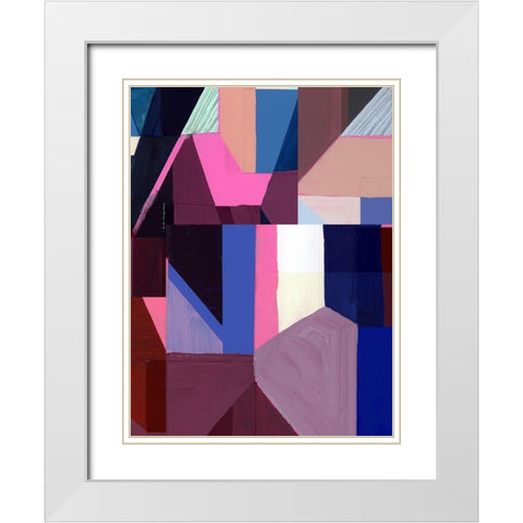 Royals IV White Modern Wood Framed Art Print with Double Matting by Cartissi