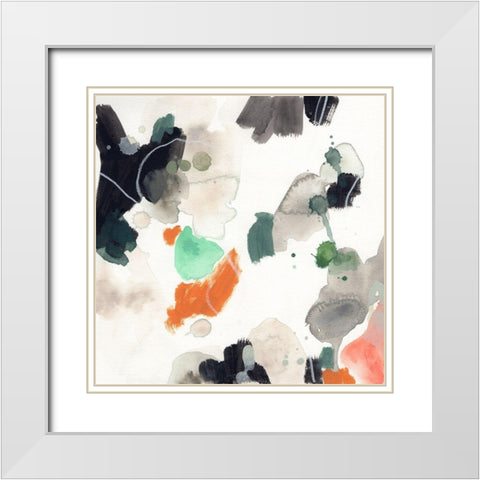 Terra Tone I White Modern Wood Framed Art Print with Double Matting by Vess, June Erica