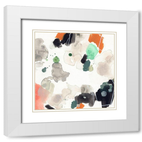 Terra Tone II White Modern Wood Framed Art Print with Double Matting by Vess, June Erica
